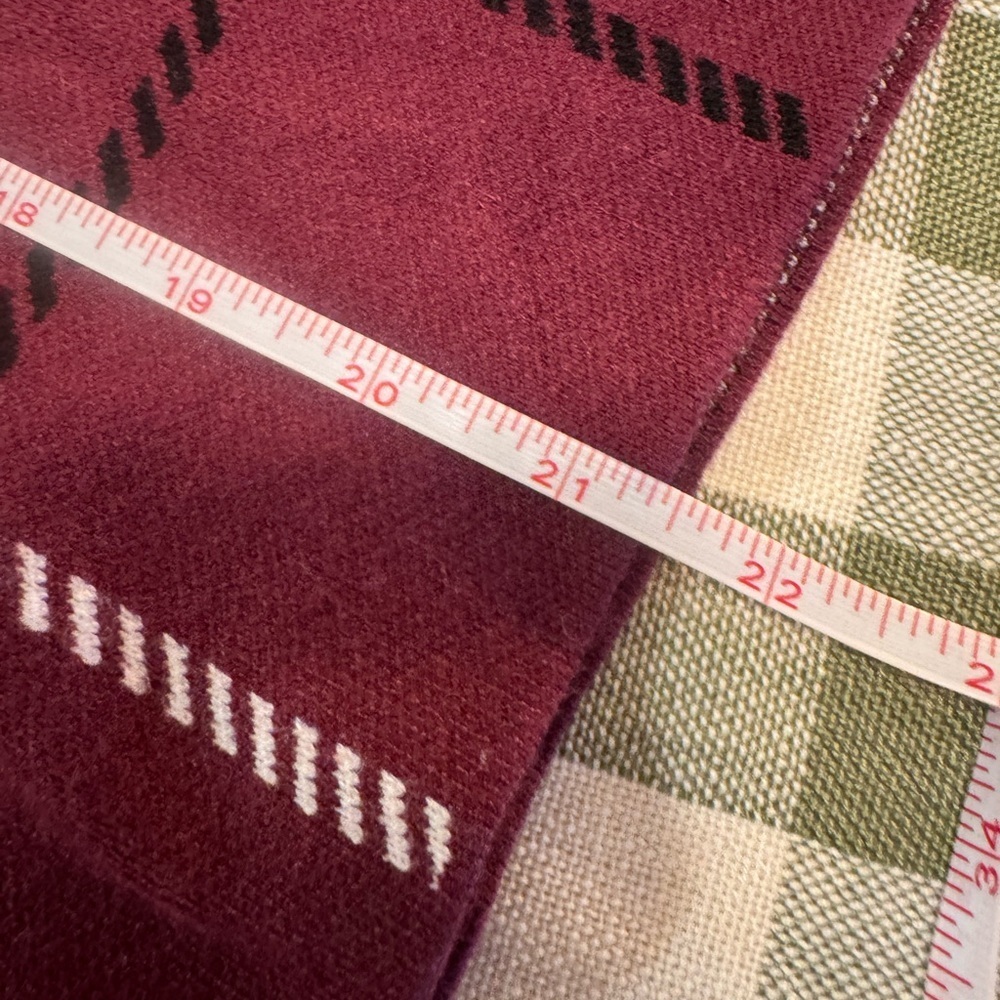 Cynthia Rowley Pullover Maroon Checkered Sweater - Picture 8 of 10